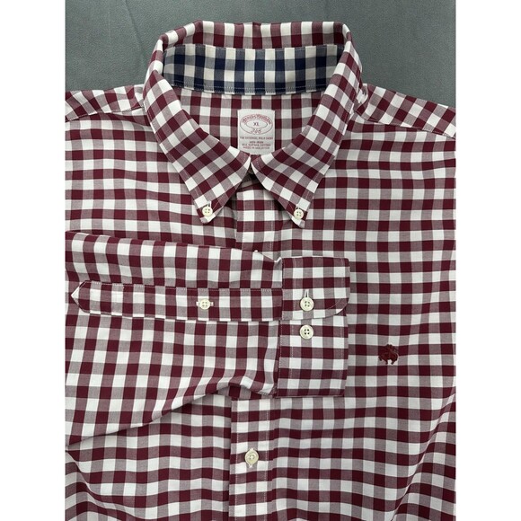 Brooks Brothers Shirt Mens XL 346 Supima Cotton Non Iron Classic Fit Dress Shirt - Picture 1 of 12